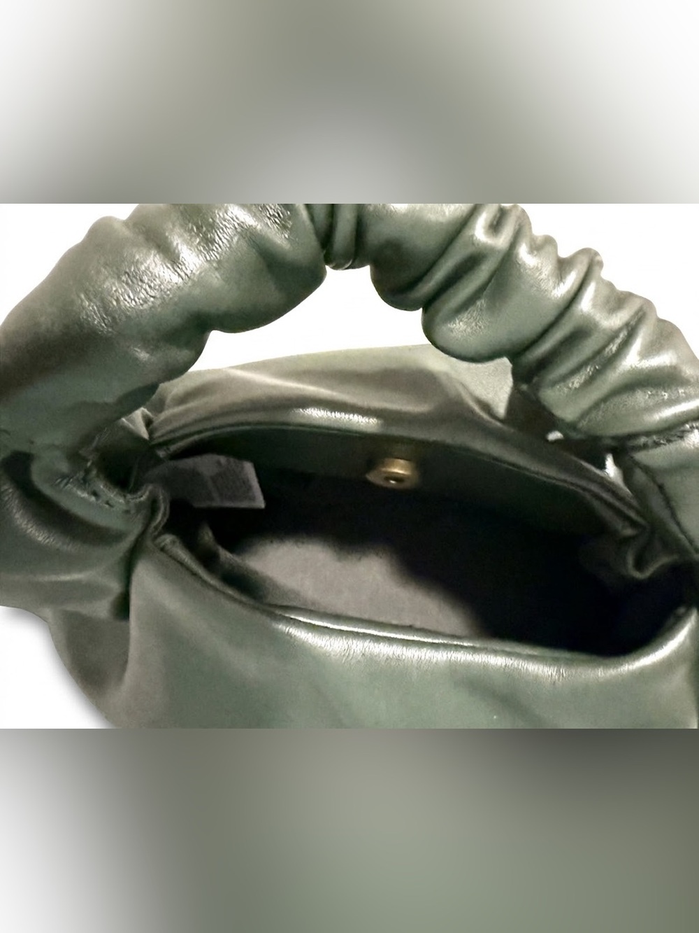 The Drop Dark Green Handle Bag, NWT - Picture 5 of 7